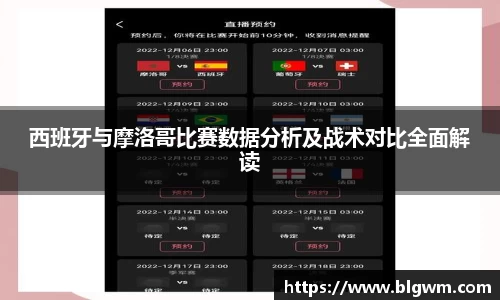 西班牙与摩洛哥比赛数据分析及战术对比全面解读
