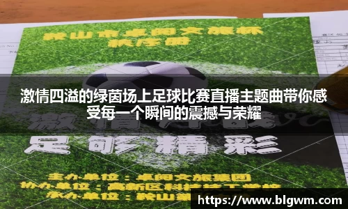 激情四溢的绿茵场上足球比赛直播主题曲带你感受每一个瞬间的震撼与荣耀