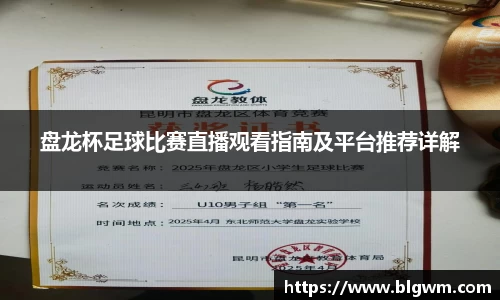 盘龙杯足球比赛直播观看指南及平台推荐详解